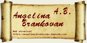 Angelina Brankovan vizit kartica